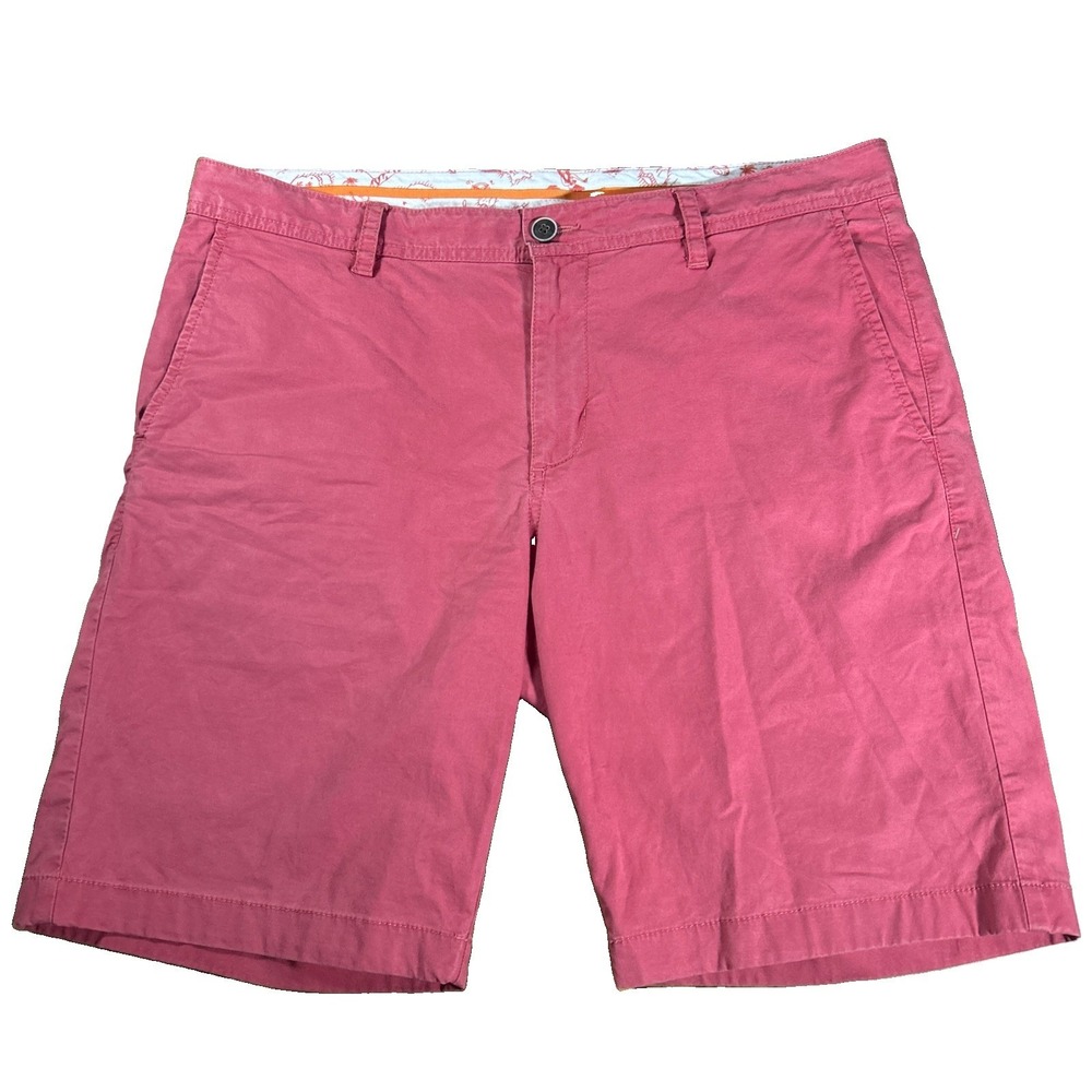 Tommy Bahama Men's 35 Coral Salty Bay Chino Shorts Stretch Beach Hawaiian Golf